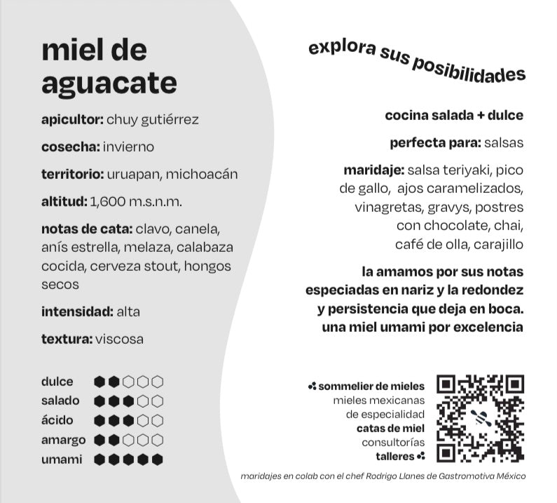 Miel de aguacate cosecha especial