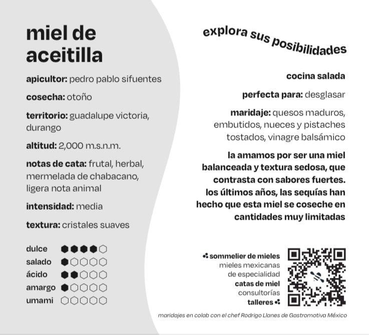 Miel de aceitilla  cosecha especial