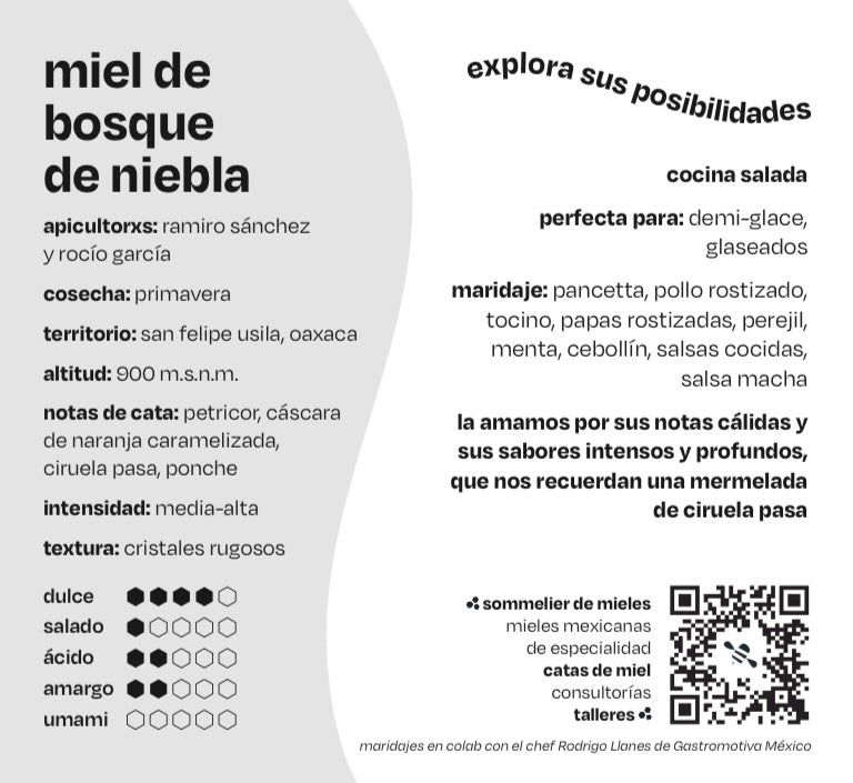 Miel de bosque de niebla