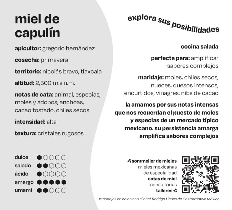 Miel de capulín